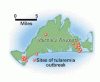 原発性肺炎型野兎病の流行